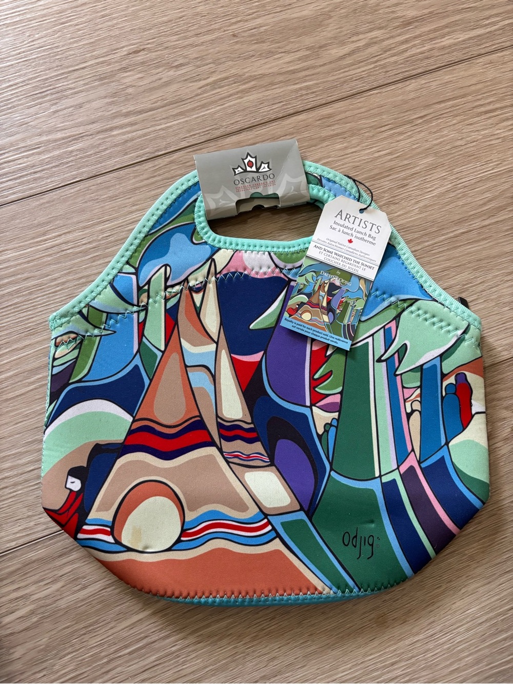 Oscardo Artists Collection Multicolor Printed Insulated Lunch Bag
